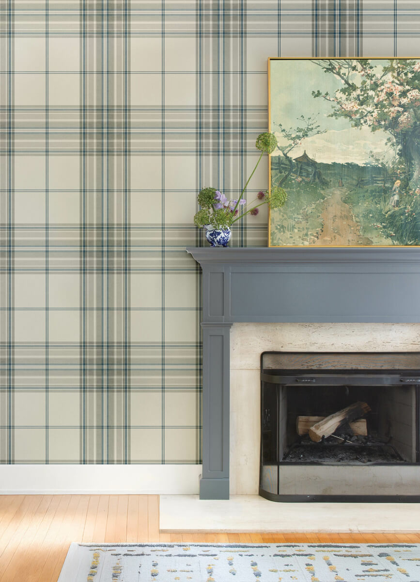 Haberdashery Westley Plaid Wallpaper