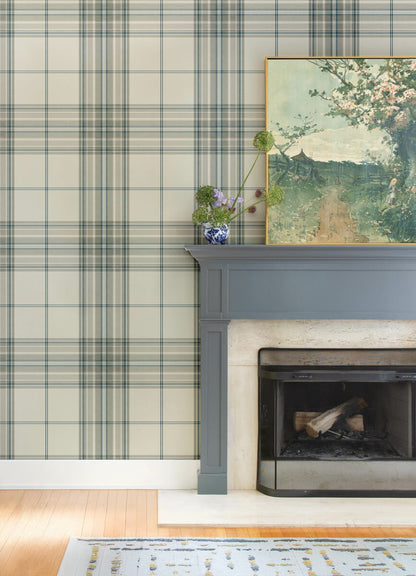 Haberdashery Westley Plaid Wallpaper