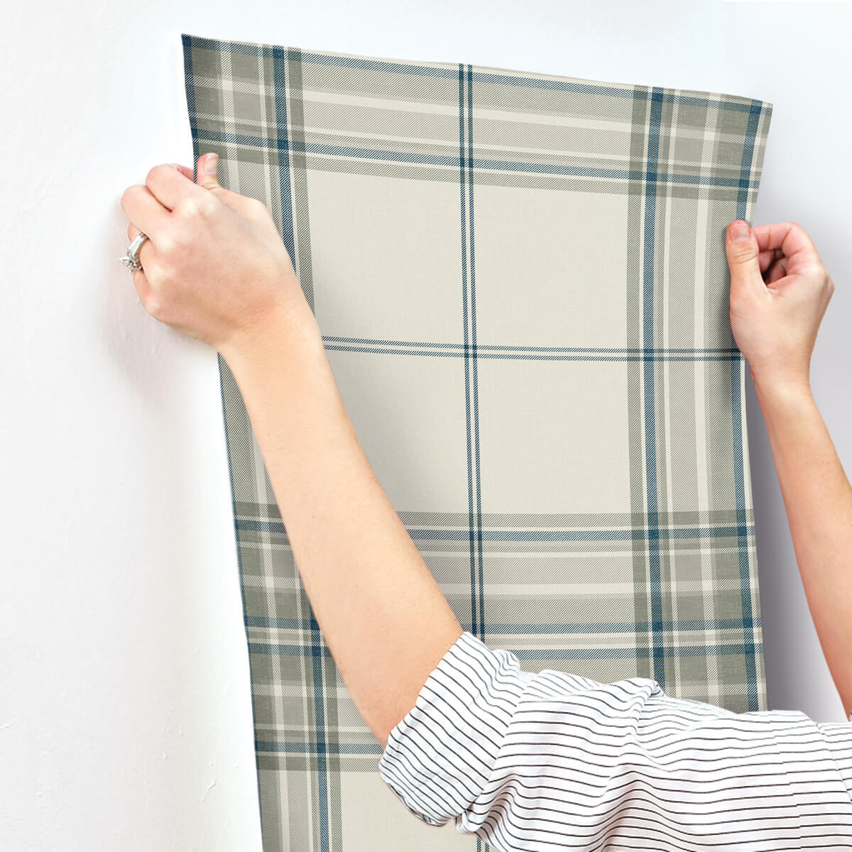 Haberdashery Westley Plaid Wallpaper