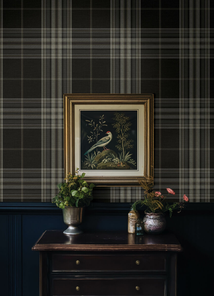 Haberdashery Westley Plaid Wallpaper