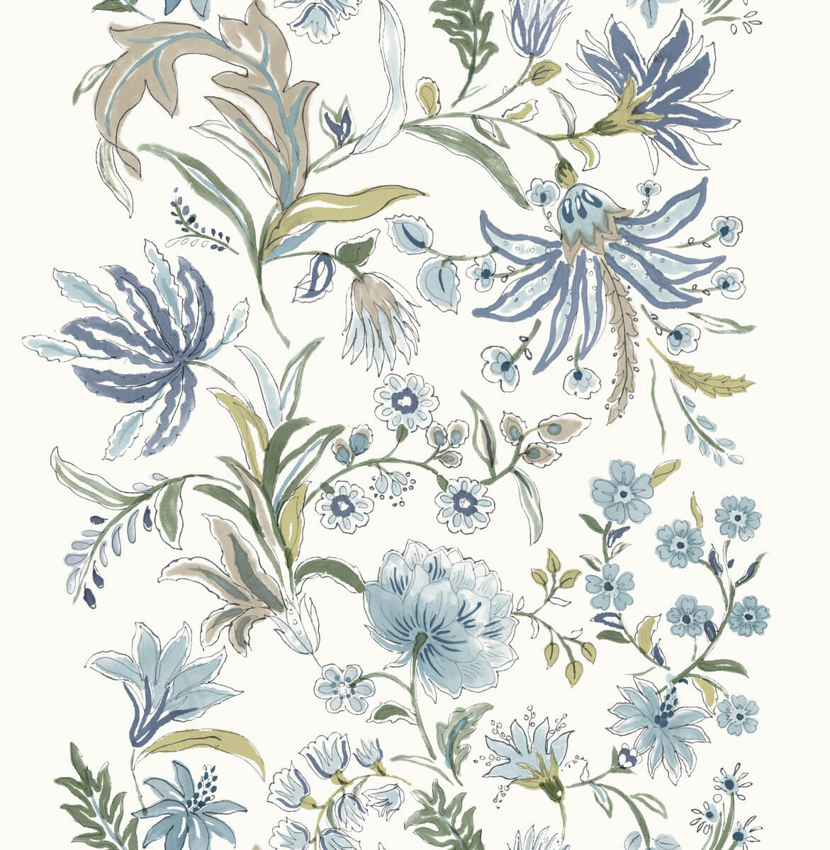Haberdashery Teonna Floral Wallpaper