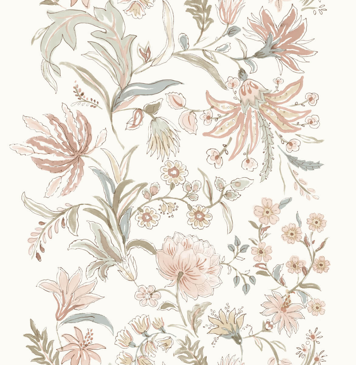 Haberdashery Teonna Floral Wallpaper