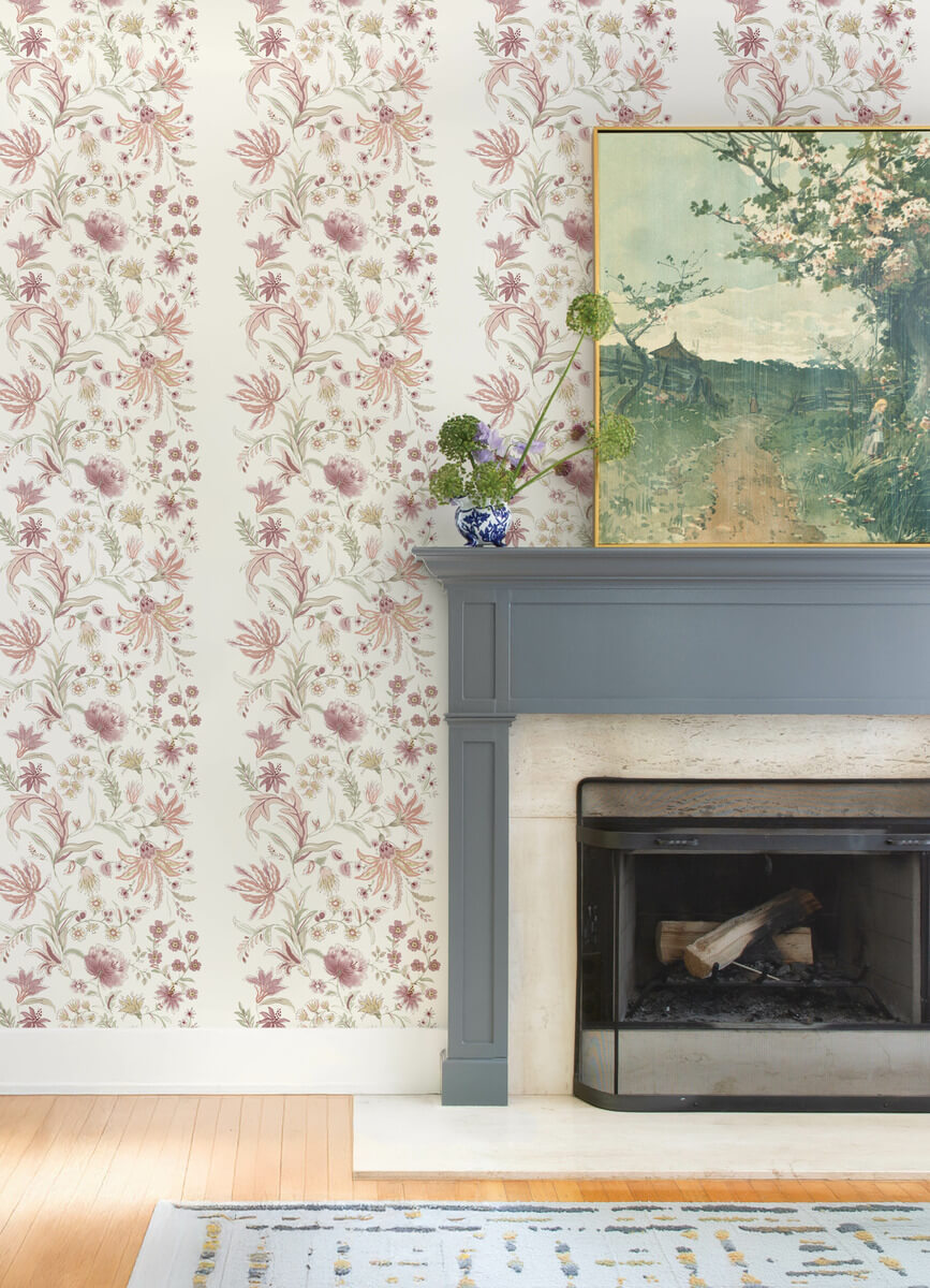 Haberdashery Teonna Floral Wallpaper