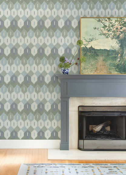 Haberdashery Abilene Ikat Wallpaper