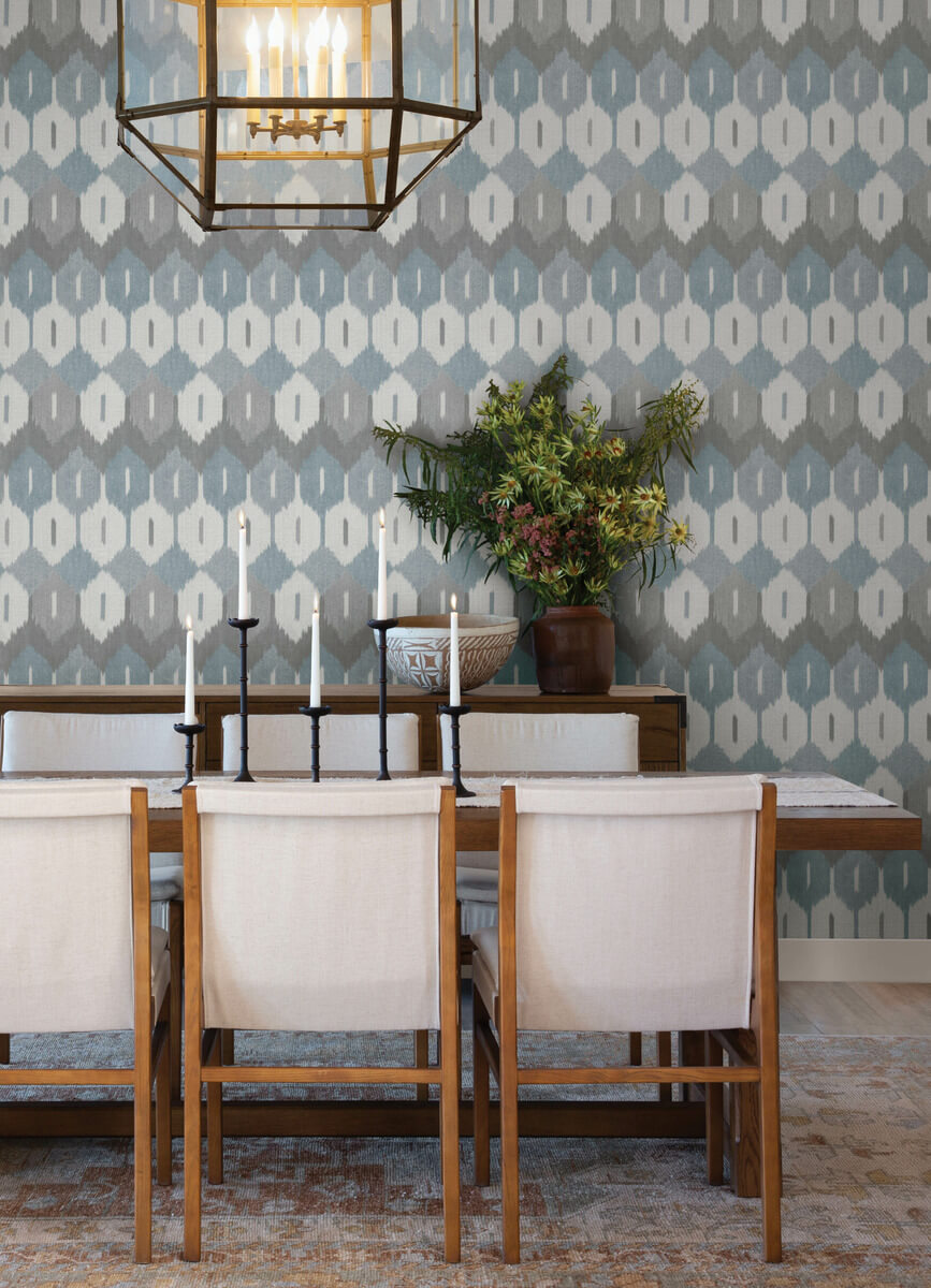 Haberdashery Abilene Ikat Wallpaper