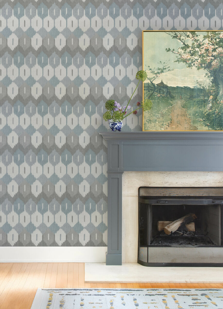 Haberdashery Abilene Ikat Wallpaper