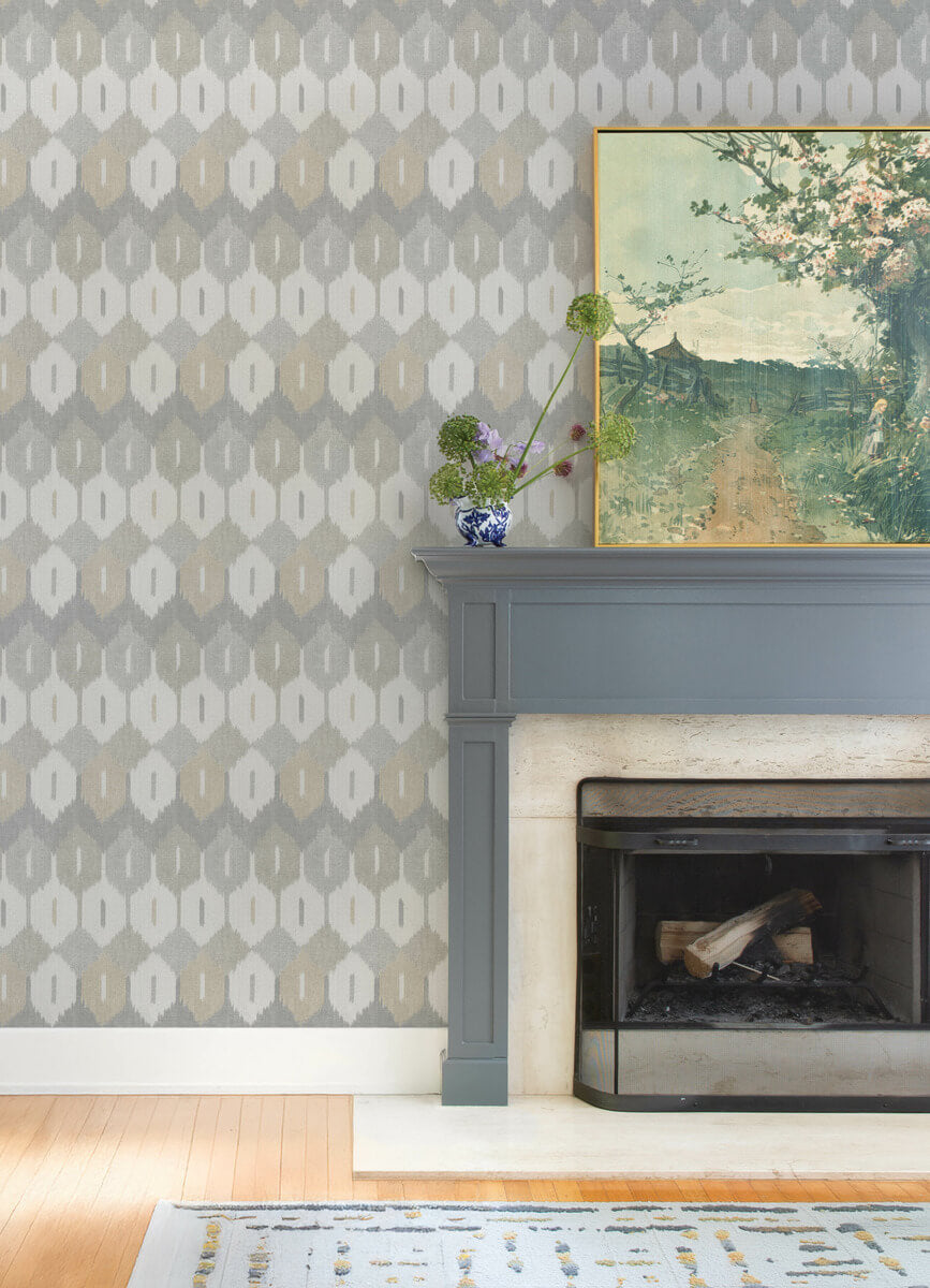 Haberdashery Abilene Ikat Wallpaper