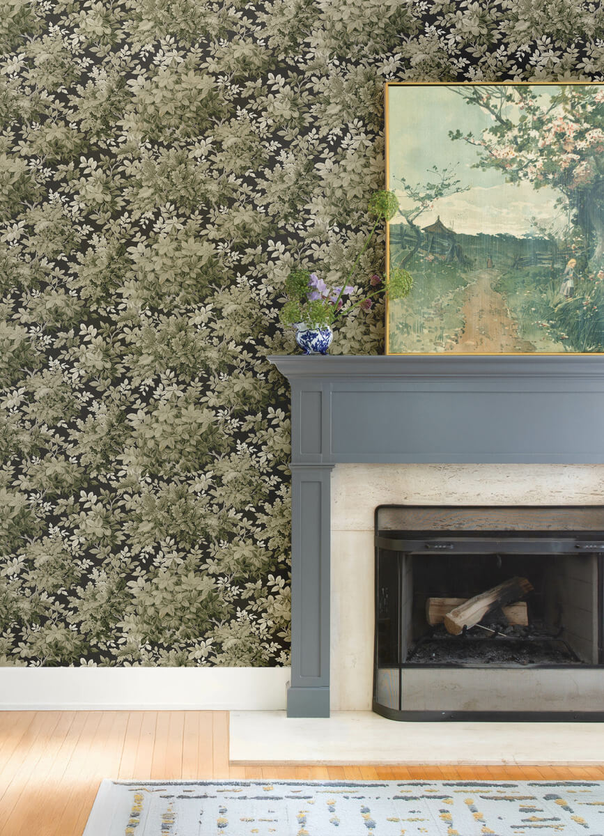 Haberdashery Greenwood Wallpaper