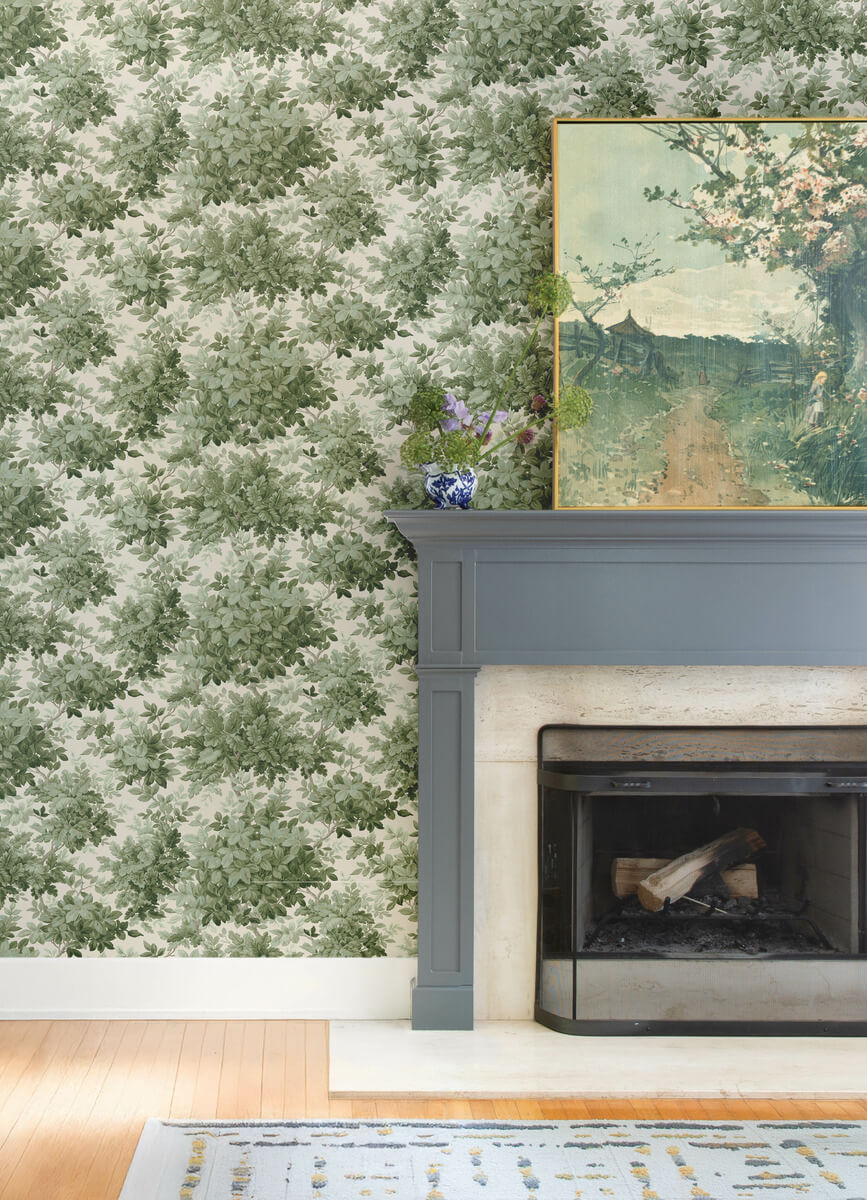 Haberdashery Greenwood Wallpaper