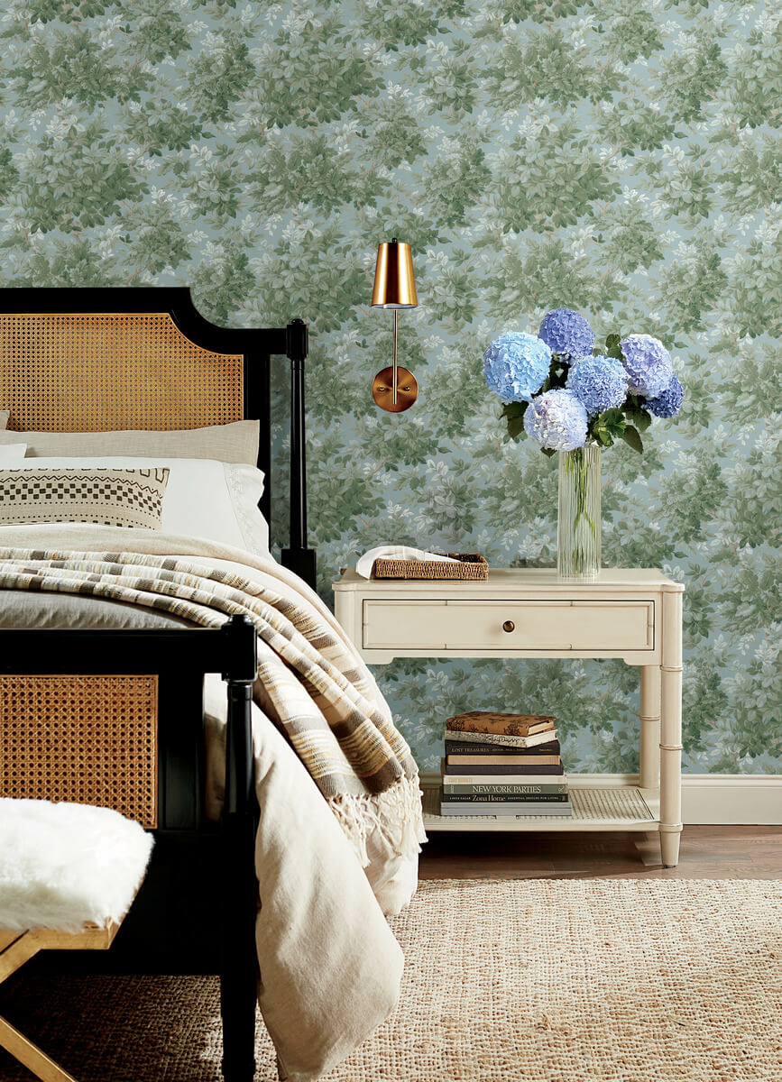 Haberdashery Greenwood Wallpaper
