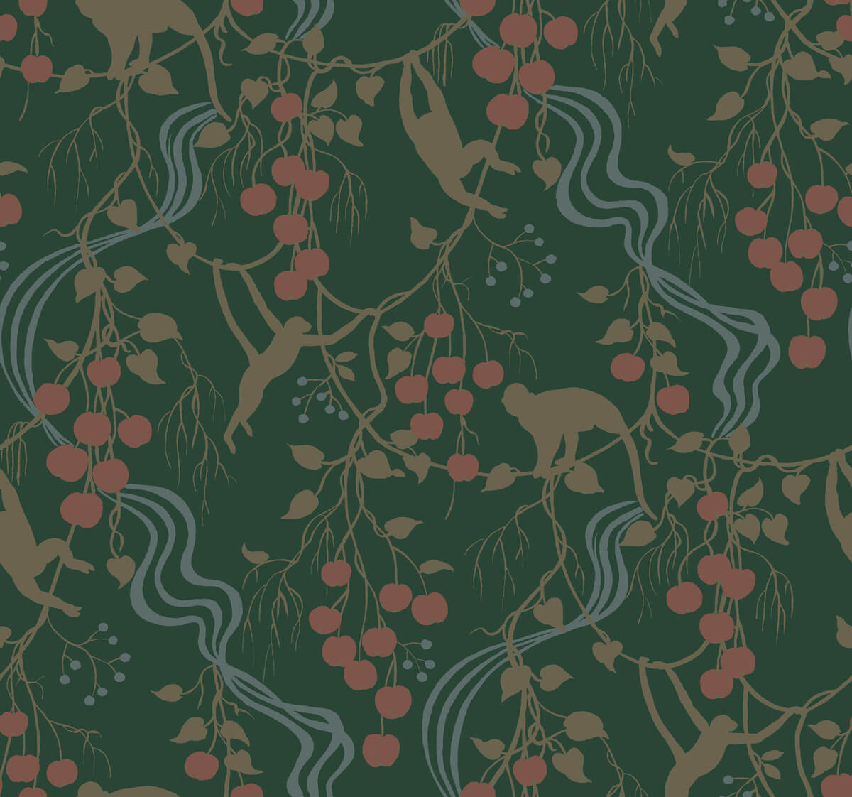Haberdashery Linden Jungle Wallpaper