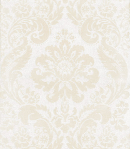 Haberdashery Shadow Flocked Damask Wallpaper