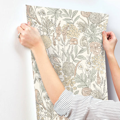 Printworks Goldfinch Birds & Blooms Wallpaper