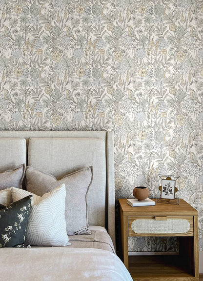 Printworks Goldfinch Birds & Blooms Wallpaper