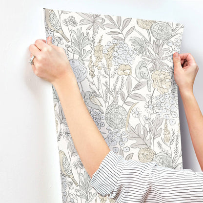 Printworks Goldfinch Birds & Blooms Wallpaper
