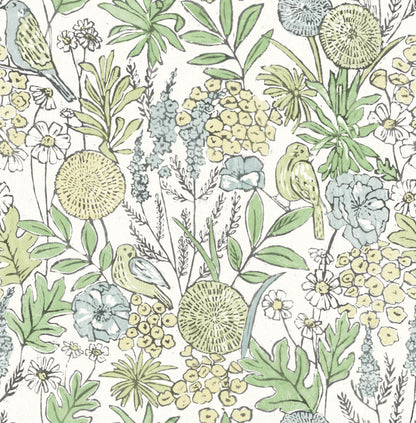 Printworks Goldfinch Birds & Blooms Wallpaper