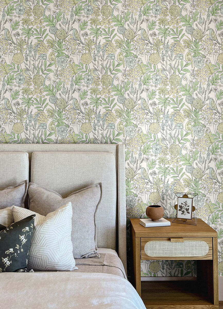 Printworks Goldfinch Birds & Blooms Wallpaper