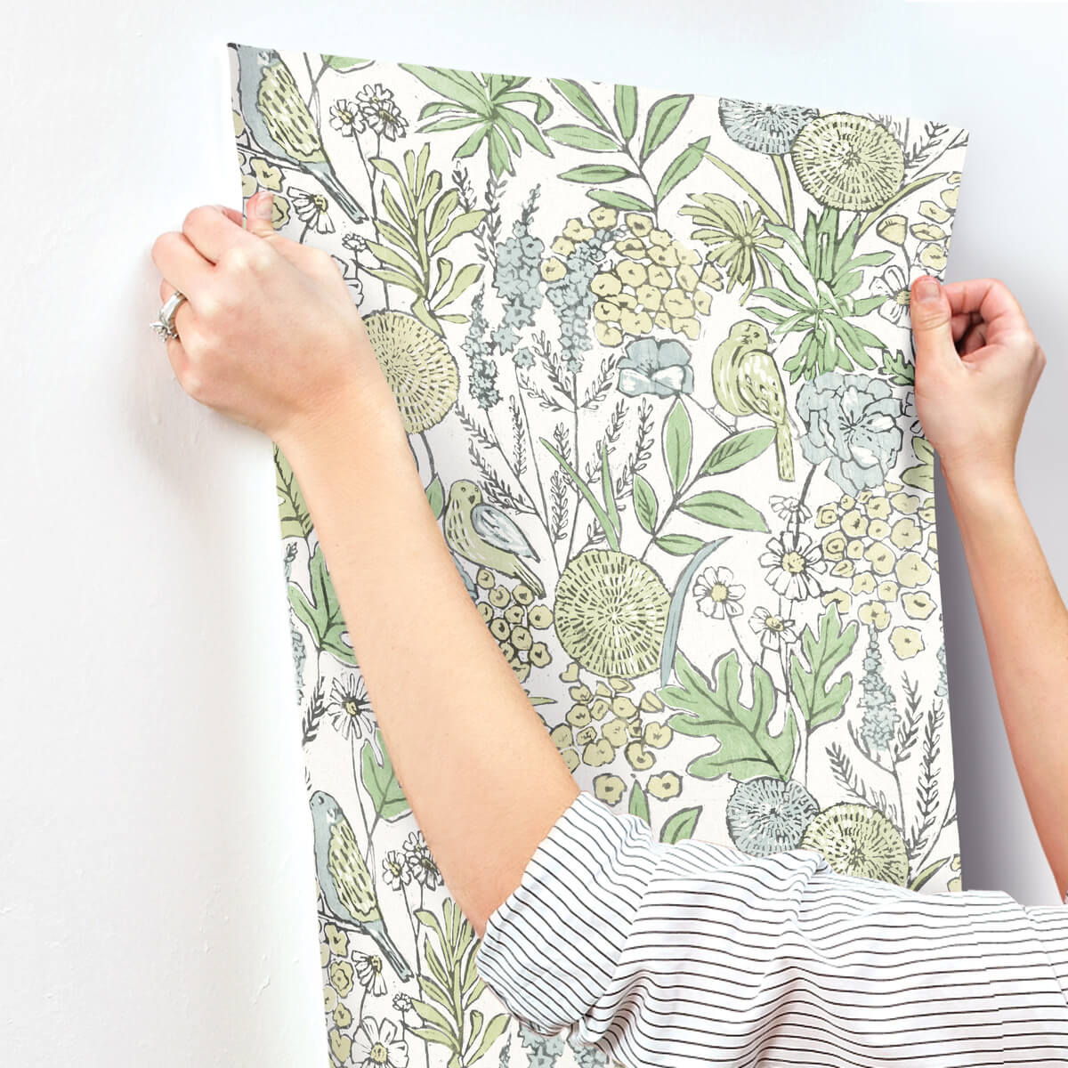 Printworks Goldfinch Birds & Blooms Wallpaper