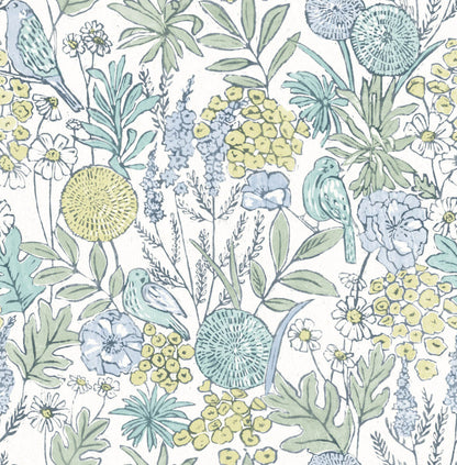 Printworks Goldfinch Birds & Blooms Wallpaper