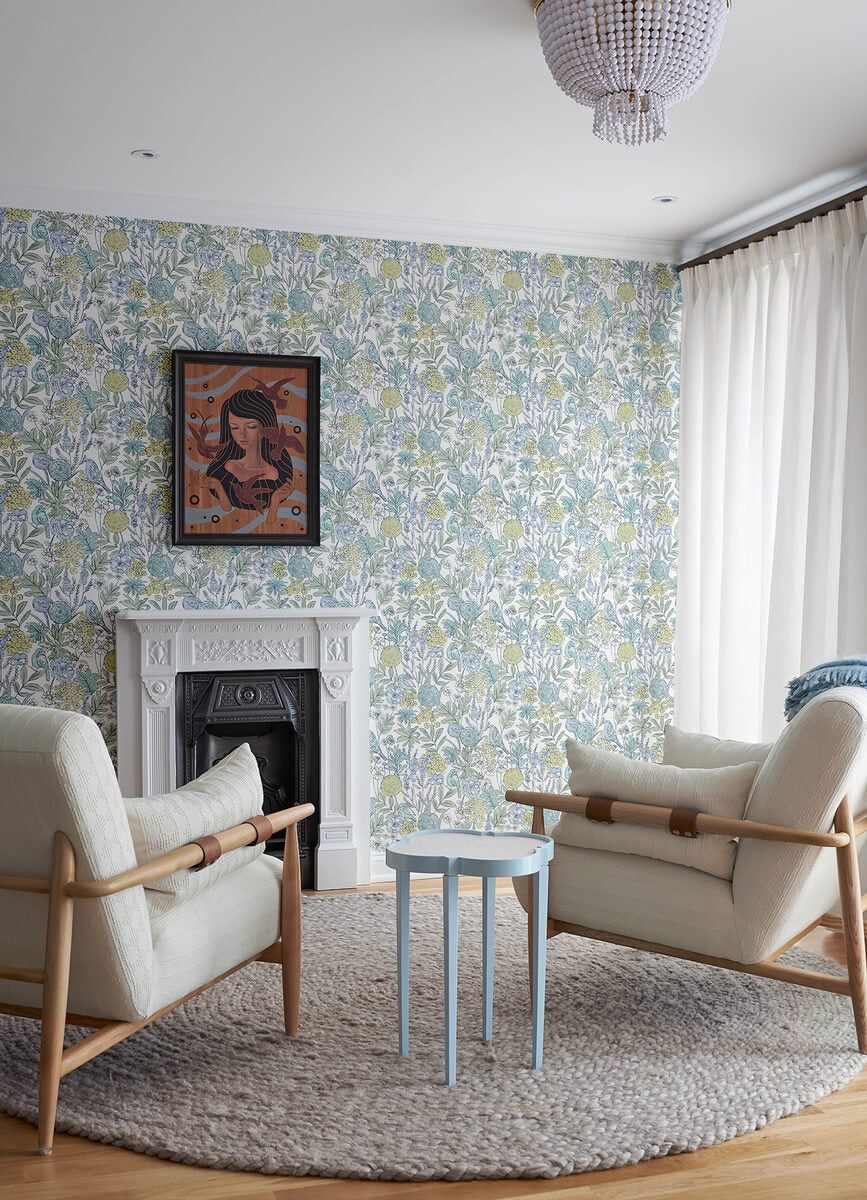 Printworks Goldfinch Birds & Blooms Wallpaper