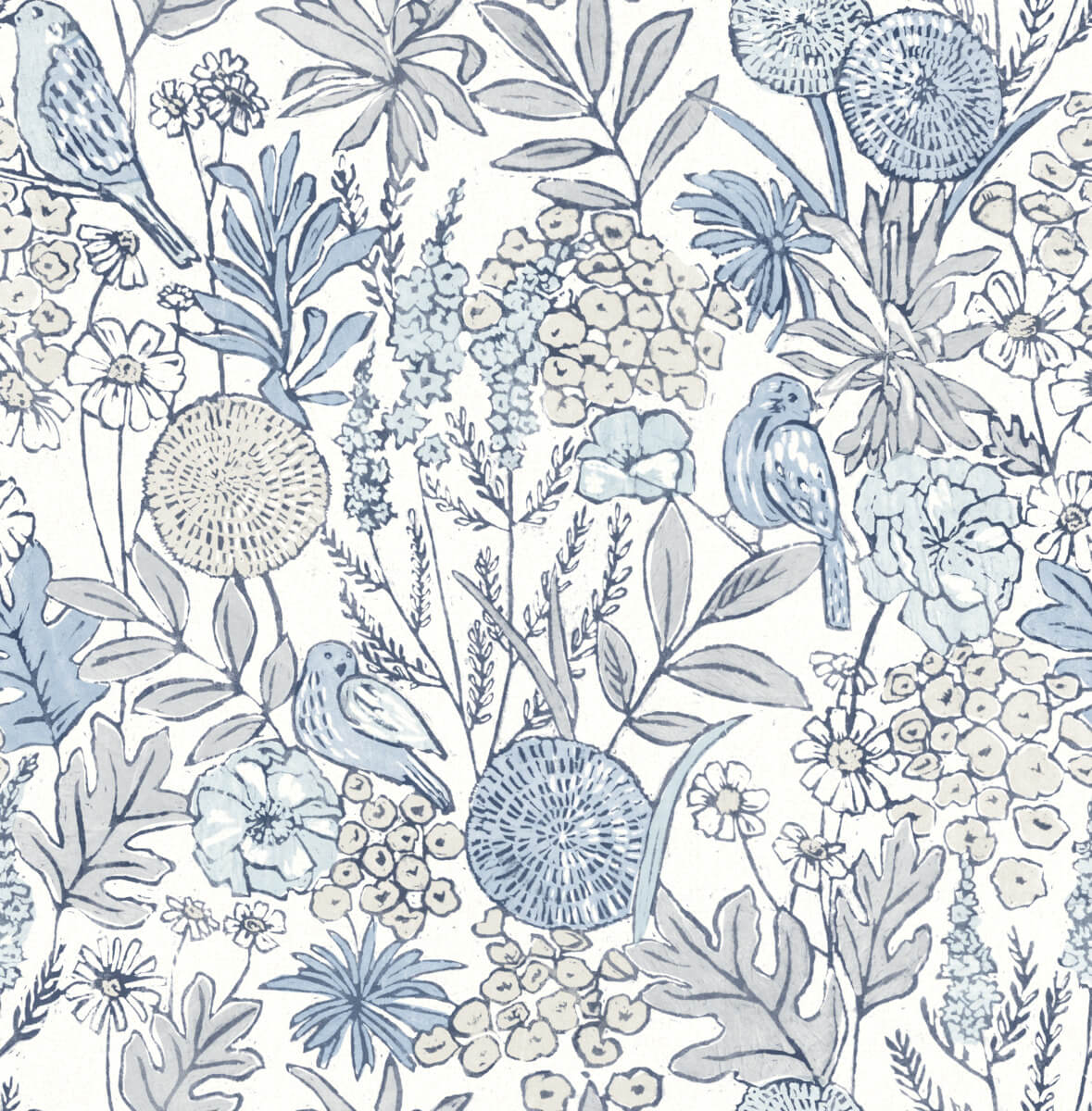 Printworks Goldfinch Birds & Blooms Wallpaper