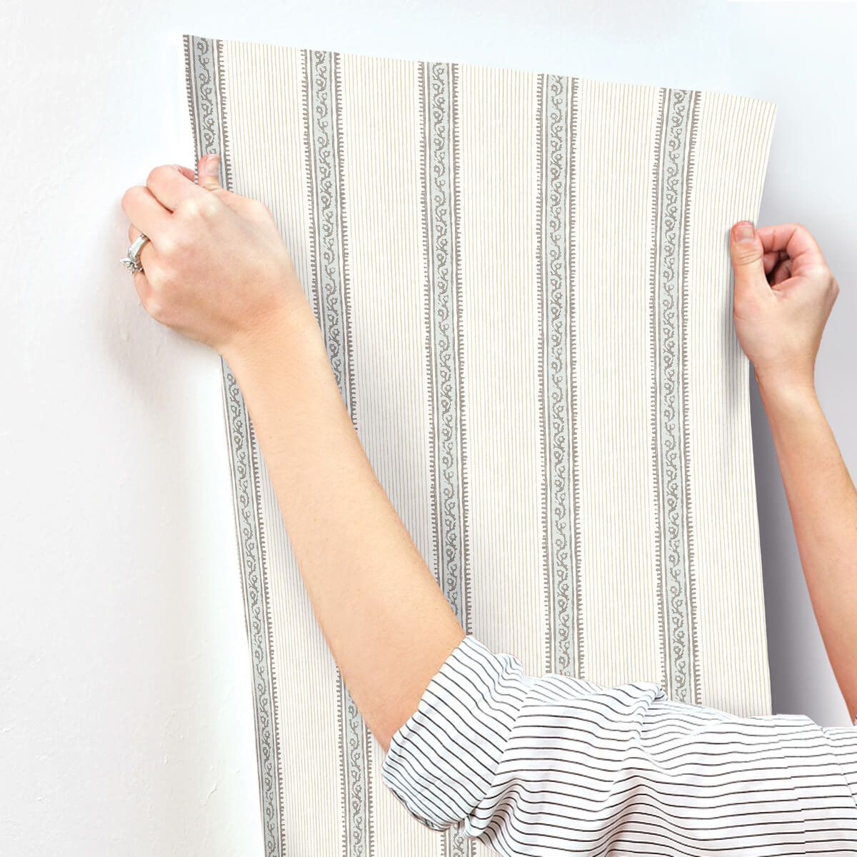 Printworks Mandevilla Stripe Wallpaper