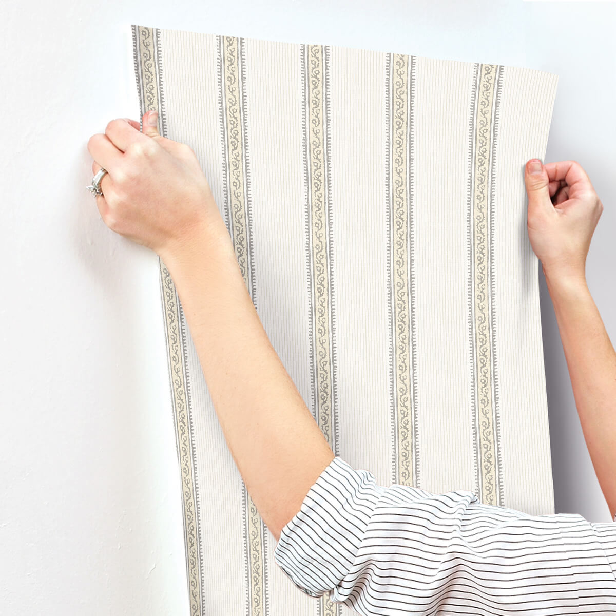 Printworks Mandevilla Stripe Wallpaper
