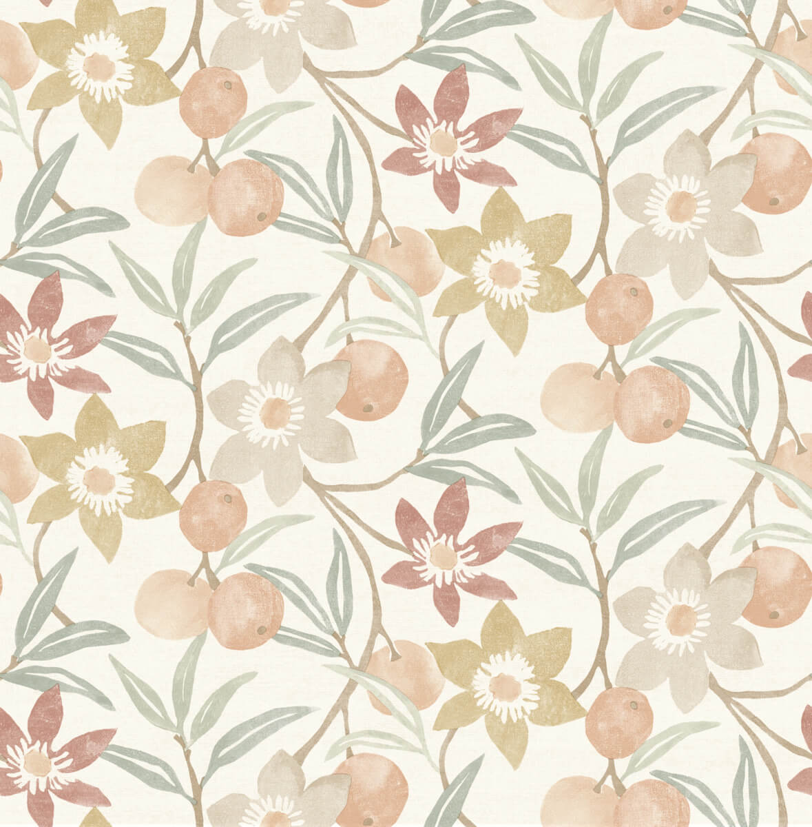 Printworks Passiflora Fruit & Floral Wallpaper