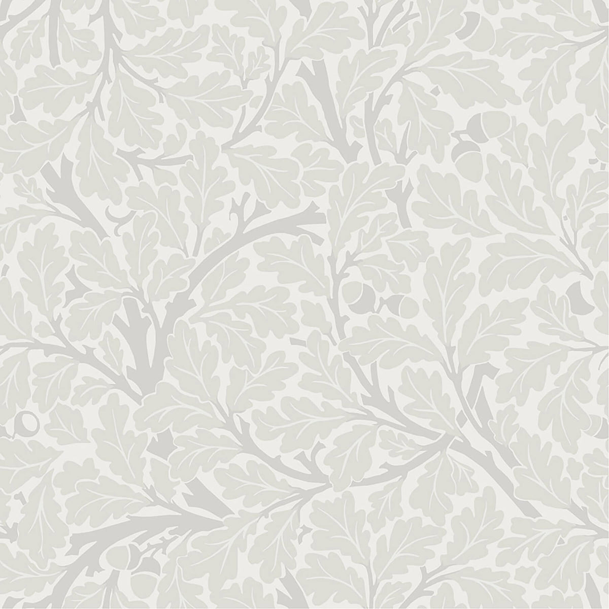 A-Street Prints Hidden Treasures Oak Tree Wallpaper - Dove, botanical in black, yellow, purple