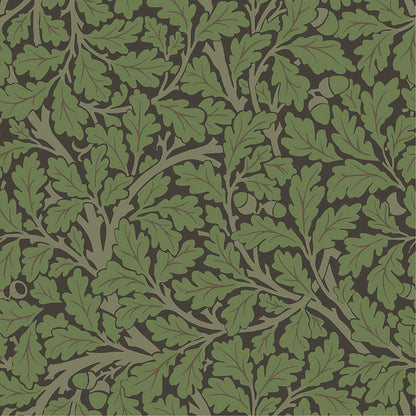 A-Street Prints Hidden Treasures Oak Tree Wallpaper - Black, botanical
