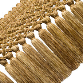 8" Rouen Tassel Fringe Trim by Samuel & Sons in Topaz
