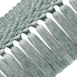 8" Rouen Tassel Fringe Trim by Samuel & Sons in Tourmaline