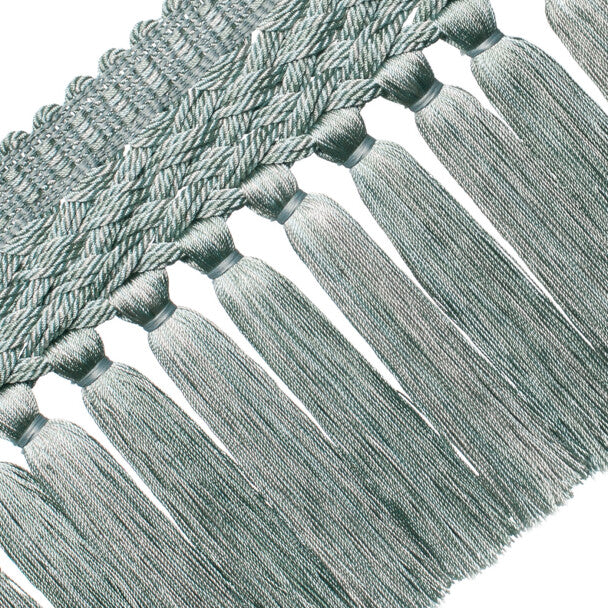 8" Rouen Tassel Fringe Trim by Samuel & Sons in Tourmaline