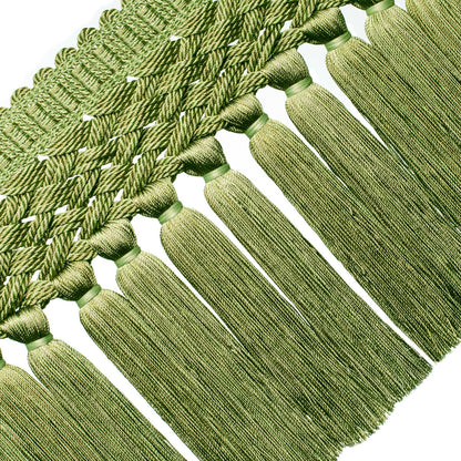 8" Rouen Tassel Fringe Trim by Samuel & Sons in Sprig