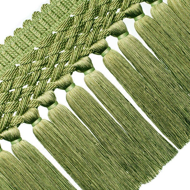 8" Rouen Tassel Fringe Trim by Samuel & Sons in Sprig