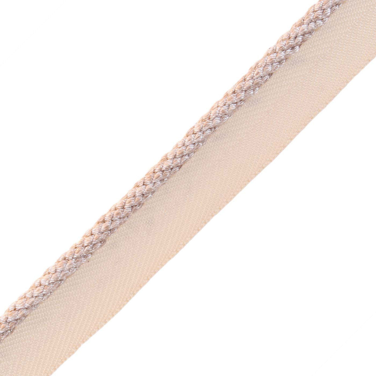 1/4" Rouen Cord With Tape Trim by Samuel & Sons in Tusk