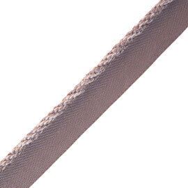 1/4" Rouen Cord With Tape Trim by Samuel & Sons in Platinum