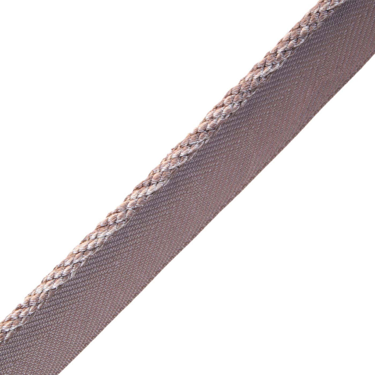 1/4" Rouen Cord With Tape Trim by Samuel & Sons in Platinum