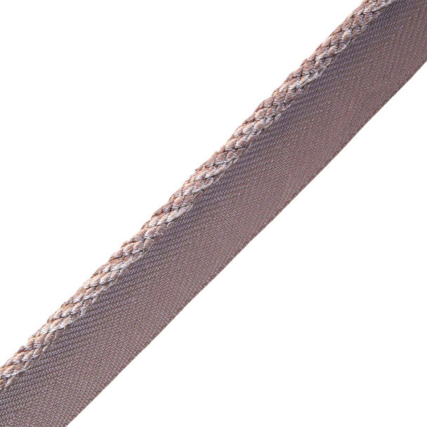1/4" Rouen Cord With Tape Trim by Samuel & Sons in Platinum
