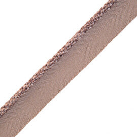 1/4" Rouen Cord With Tape Trim by Samuel & Sons in Sable