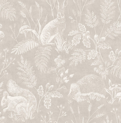Westbury Forest Woodland Toile Wallpaper