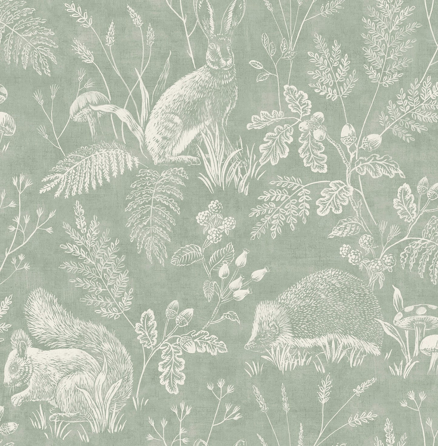 Westbury Forest Woodland Toile Wallpaper