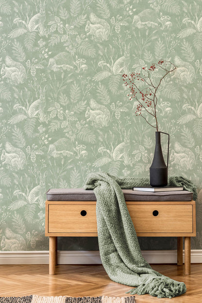 Westbury Forest Woodland Toile Wallpaper