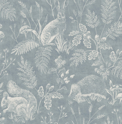 Westbury Forest Woodland Toile Wallpaper