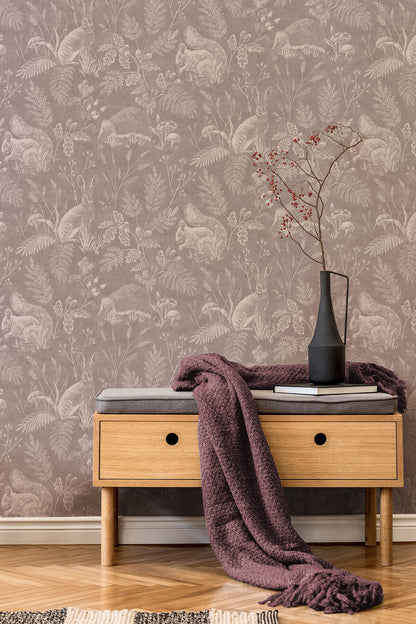 Westbury Forest Woodland Toile Wallpaper