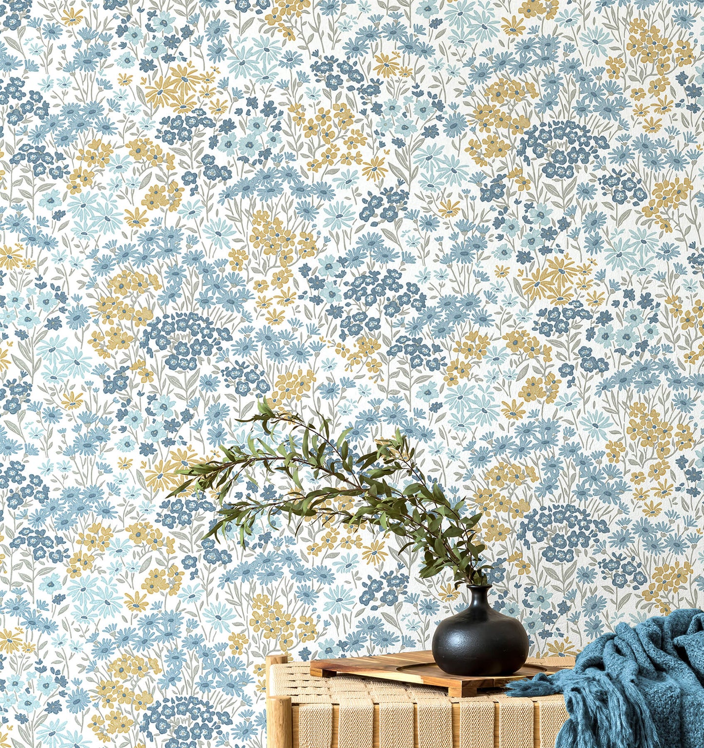 Westbury Forest Ditsy Daisies Wallpaper