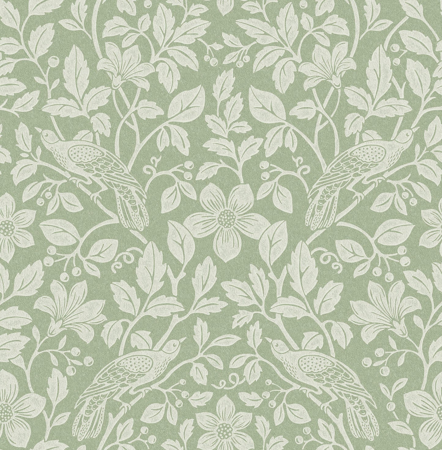 Westbury Forest Marlow Bird Vine Wallpaper