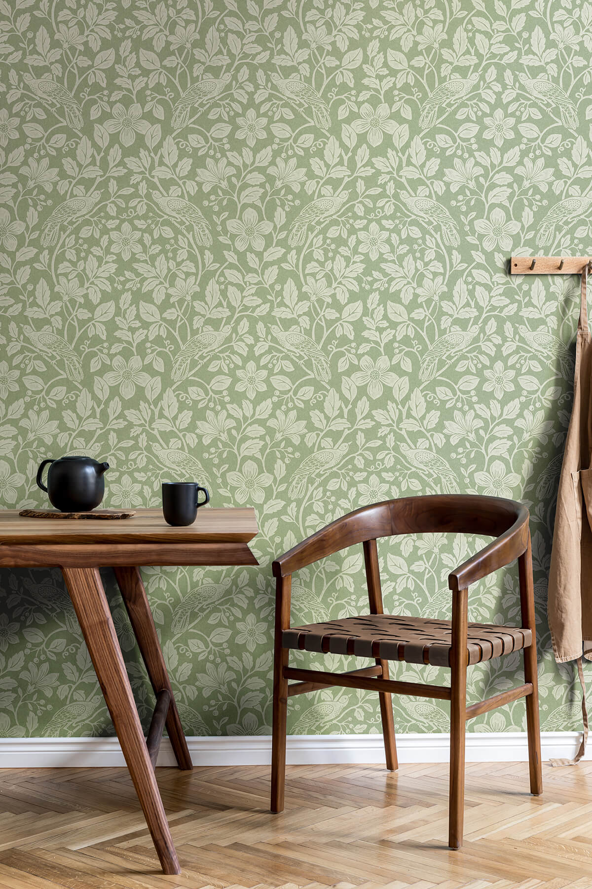 Westbury Forest Marlow Bird Vine Wallpaper