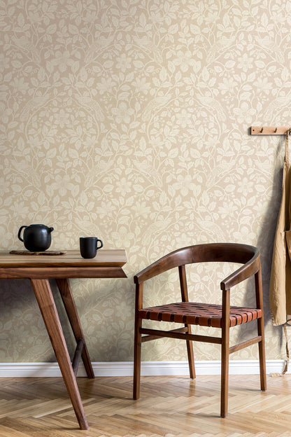 Westbury Forest Marlow Bird Vine Wallpaper