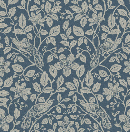Westbury Forest Marlow Bird Vine Wallpaper